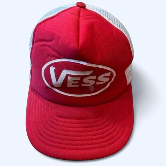Vintage Vess Soda Foam Front Trucker SnapBack Hat - Picture 1 of 8